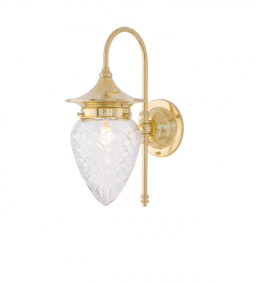 Fryxell IP21 Messinki valmistajalta Karlskrona lampfabrik - F&ouml;r att g&aring; in med kuloledning kompletteras med en distansplatta.