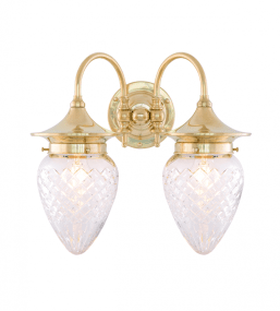 Tigerstedt IP24 Messinki valmistajalta Karlskrona lampfabrik - F&ouml;r att g&aring; in med kuloledning kompletteras med en distansplatta.