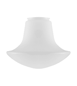 Baluster-Shaped Glass Shade 100/280 Valkoinen valmistajalta Karlskrona lampfabrik - Pohjassa on 10 mm reikä näytön nuppia varten (huomaa, että näytön nuppi tilataan erikseen).