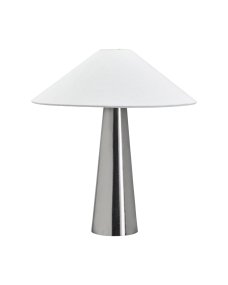 Soffi 48cm Hopea pöytävalaisin valmistajalta House Doctor - Soffi-p&ouml;yt&auml;valaisimessa on tyylik&auml;s ja moderni ilme, jossa yhdistyv&auml;t elegantti metalli ja tekstiili.