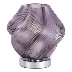 Vicenne 23cm Violetti valmistajalta Eglo - Uritettu lasi ja aaltoileva muoto luovat tehokkaan kuvion, joka antaa lampulle ilmeikkään ulkonäön sekä päällä että pois päältä.