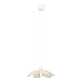 Binacua Ø40 Beige kattovalaisin valmistajalta Eglo - Binacua on koristeellinen kattovalaisin, jossa on kukan muotoinen varjostin beigenvärisestä tekstiilistä.