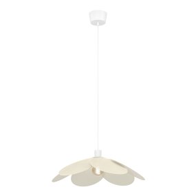 Binacua Ø60 Beige kattovalaisin valmistajalta Eglo - Binacua on koristeellinen kattovalaisin, jossa on kukan muotoinen varjostin beigenvärisestä tekstiilistä.