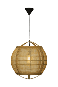 Borneo Ø50 Luonto kattovalaisin valmistajalta Aneta Lighting - Käsintehty näyttö suodattaa valonlähteen kiiltoa ja levittää pehmeää ja miellyttävää valoa huoneeseen.