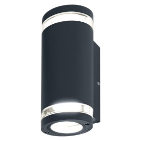 Beam Gap UpDown Tumman harmaa valmistajalta Ledvance - Alumiinista valmistettu ja IP44-luokituksen mukainen se on s&auml;&auml;nkest&auml;v&auml; ja sopii erinomaisesti julkisivuihin, sis&auml;&auml;nk&auml;yntiin ja patioihin.