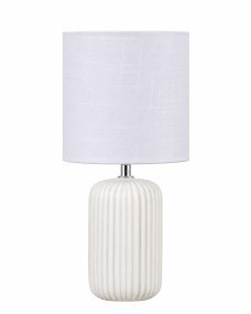 Palizzo 33cm Valkoinen pöytävalaisin valmistajalta Nordic Lighting - Mukana toimitetaan 1,8 m valkoinen muovijohto, jossa on virtakytkin ja pistoke.