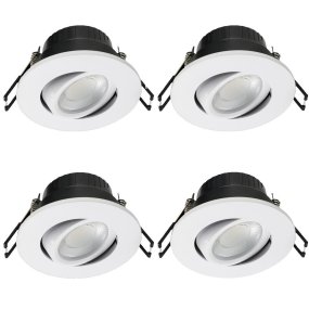 Cheapy 4CCT 4 Kpl Valkoinen valmistajalta Designlight - Cheapy on IP65-luokiteltu, joten se on turvallinen asentaa kylpyhuoneisiin ja muihin kosteisiin tiloihin.