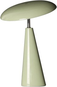 Audrey 33cm Vaaleanvihreä Siirrettävä valmistajalta Eja - Audrey on tyylik&auml;s kannettava p&ouml;yt&auml;valaisin vaaleanvihre&auml;st&auml; kiilt&auml;v&auml;st&auml; metallista, jossa on moderni ja elegantti muotoilu.