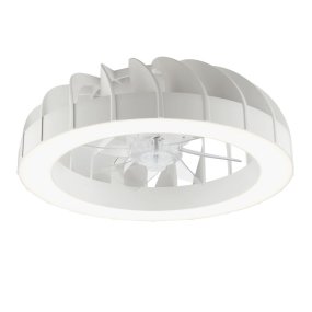 Fanora Ø46 Valkoinen valmistajalta Brilliant - Lis&auml;tyyli&auml; varten Fanora on varustettu integroidulla RGB-valaistuksella, joka voi loistaa eri v&auml;reiss&auml; ja tehosteissa, joten huoneen tunnelman mukauttaminen mielialaasi ja tilanteeseesi on helppoa.