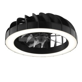 Fanora Ø46 Musta valmistajalta Brilliant - Lis&auml;tyyli&auml; varten Fanora on varustettu integroidulla RGB-valaistuksella, joka voi loistaa eri v&auml;reiss&auml; ja tehosteissa, joten huoneen tunnelman mukauttaminen mielialaasi ja tilanteeseesi on helppoa.