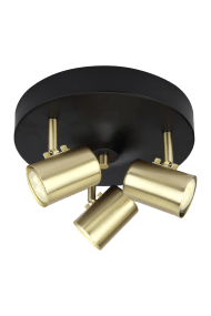 Balder 3 Matt Brass valmistajalta Aneta Lighting - Balder antaa kotiisi trendikkään ilmeen puhtailla linjoillaan ja kontrastiväreillä &ndash; käytännöllinen ja tyylikäs ratkaisu suunnittelutietoisille.