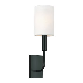 Brianna 36cm Musta seinävalaisin valmistajalta Elstead Lighting - Brianna on koristeellinen sein&auml;valaisin, jossa on ilmava ja minimalistinen muotoilu.