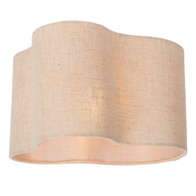 Chantal Ø40 Beige plafondi valmistajalta Lucide - Chantal on pehme&auml; ja kutsuva kattovalaisin, jonka orgaaninen muoto antaa huoneelle harmonisen ilmeen.