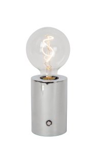 Vivo 23cm Kromi Siirrettävä valmistajalta Lucide - Valaisimessa on sis&auml;&auml;nrakennettu akku, ja se tarjoaa jopa 6 tuntia valoa t&auml;yden latauksen j&auml;lkeen.