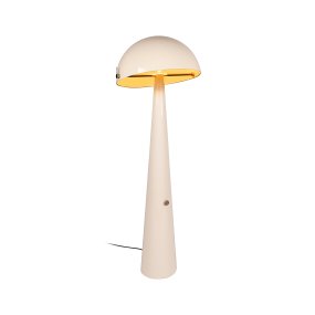 Barone Kermanvalkoinen lattiavalaisin valmistajalta Lucide - Barone on elegantti metallinen lattiavalaisin, jossa on pehme&auml;n kermanv&auml;rinen viimeistely ja tyylikk&auml;&auml;t messinkiyksityiskohdat.