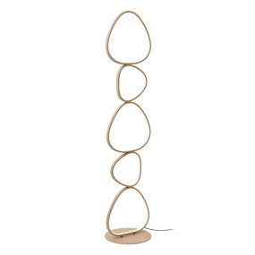 Samling Beige lattiavalaisin valmistajalta Lucide - Johdossa on käytännöllinen jalkakytkin, jossa on sisäänrakennettu himmennin, jolla voit helposti säätää sekä kirkkautta että värilämpötilaa lämpimän valkoisesta viileän valkoiseen valoon.