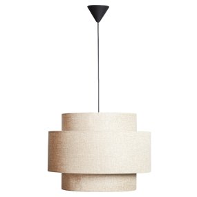 Hilma Ø55 Beige kattovalaisin valmistajalta Cottex - Beige tekstiili luo l&auml;mpim&auml;n ja pehme&auml;n tunnelman, ja Hilma on helppo yhdist&auml;&auml; eri v&auml;reihin ja materiaaleihin.