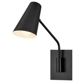 Bray 42cm Musta lukulamppu valmistajalta Elstead Lighting - Brayssa on my&ouml;s huomaamattomasti integroitu virtakytkin, jolla lampun voi helposti kytke&auml; p&auml;&auml;lle ja pois suoraan valaisimesta.