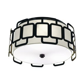 Sabina Ø38 Musta valmistajalta Elstead Lighting - Sabina on elegantti kattovalaisin, jossa on ilmava ja koristeellinen muotoilu.
