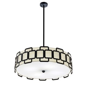 Sabina Ø57 Musta kattovalaisin valmistajalta Elstead Lighting - Sabina on elegantti kattovalaisin, jossa on ilmava ja koristeellinen muotoilu.