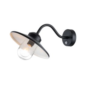 Klampenborg Ø28 Musta ulkovalo valmistajalta Elstead Lighting - Klampenborgin sein&auml;valaisimessa on nykyaikainen vakaa lyhty, jossa yhdistyy skandinaavinen yksinkertaisuus ja kest&auml;vyys.