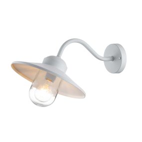 Klampenborg Ø28 Valkoinen ulkovalo valmistajalta Elstead Lighting - Lamppu on IP44-luokiteltu ja sillä on vaikuttava 15 vuoden takuu, joten se on sekä käytännöllinen että pitkäikäinen.