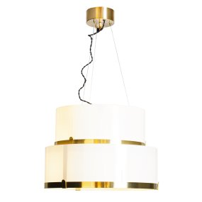 Marcel Ø50 Valkoinen kattovalaisin valmistajalta By Rydéns - Marcel on kaunis kattovalaisin, jonka messingiset yksityiskohdat lis&auml;&auml;v&auml;t huoneeseen eleganssia.