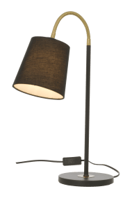 Ljusdal 50cm Musta työpöytävalaisin valmistajalta Aneta Lighting - Joustavan varren avulla on helppo suunnata valo sinne, missä sitä tarvitset, joten Ljusdal on toimiva ja tyylikäs valinta kotiisi.