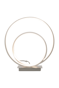 Loop 37cm Teräs valmistajalta Aneta Lighting - Integroitu 14 W LED, joka voidaan himmentää 3-portaisella himmentimellä; lampun kantaa.