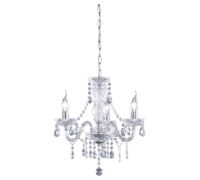 Luster Ø46 Kromi kattovalaisin valmistajalta Trio Lighting - Kromatun metallin ja kirkkaiden akryylikiteiden yhdistelmä antaa hienostuneen ja harmonisen ilmeen, joka lisää ripauksen eleganssia ja glamouria kotiisi.