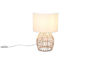 Rike 38cm Luonto pöytävalaisin valmistajalta Trio Lighting - Trendik&auml;s rottinkivalaisimen kanta luo kutsuvan ja ilmavan tunnelman ja lis&auml;&auml; samalla koristeellisia ja kirkkaita aksentteja kotiisi.