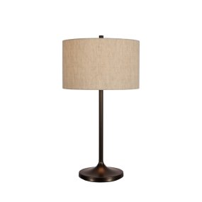 Soft 64cm Luonto/pronssi pöytävalaisin valmistajalta Belid - Soft-p&ouml;yt&auml;valaisin on tyylik&auml;s ja harmoninen valaisin, jonka varjostin on valmistettu luonnollisesta, Euroopassa kasvatetusta pellavasta ja jalusta metallinen pronssiviimeistely.