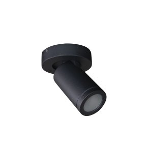 Torsö Ø10 Musta kylpyhuoneen valaisin valmistajalta Armaturhantverk - Kohdevalolla on IP44-luokitus, mikä tarkoittaa, että se on turvallinen ja kestävä rumpuympäristöissämme.