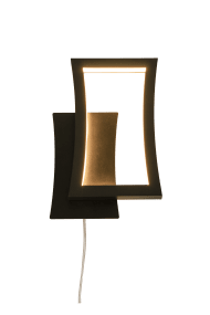 Staccato 23cm Musta seinävalaisin valmistajalta Aneta Lighting - Staccato pelkistetty ja moderni muotoilu luo koristeellisen valaistuspisteen eteiseen tai olohuoneeseen.