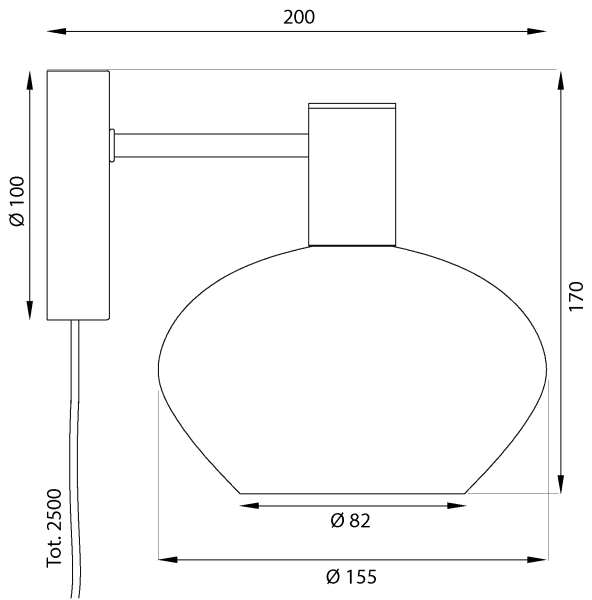 Bell Ø15 Savun harmaa seinävalaisin valmistajalta Aneta Lighting - 