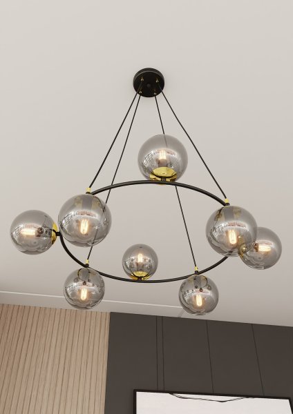 Azura Ø75 Savun värinen kattovalaisin valmistajalta Emibig Lighting - Valaisimen py&ouml;re&auml; muoto ja ep&auml;symmetrisesti sijoitetut varjostimet luovat huoneeseen ainutlaatuisen tunnelman ja korostaa sen modernia ja hienostunutta luonnetta.