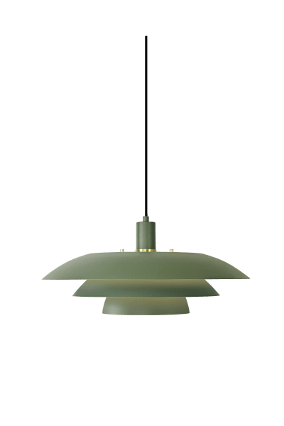 Epsilon Ø45 Vihreä kattovalaisin valmistajalta Aneta Lighting - Utbytbara detaljer i krom och matt m&auml;ssing ing&aring;r f&ouml;r ditt eget val.