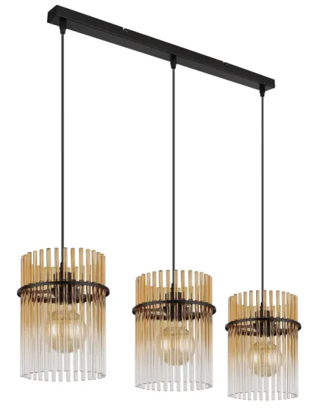 Gorley 80cm Keltainen kattovalaisin valmistajalta Globo Lighting - Gorley&nbsp;takpendel kombinerar elegant design med h&ouml;g funktionalitet och blir en sofistikerad inredningsdetalj i ditt hem.