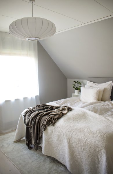 Mamsell Ø55 Valkoinen kattovalaisin valmistajalta Aneta Lighting - MAMSELL-kattoriipus valkoisena tri&aring; joka antaa pehmeän ja mukavan hehkun, 40W E27 (ei sisälly).