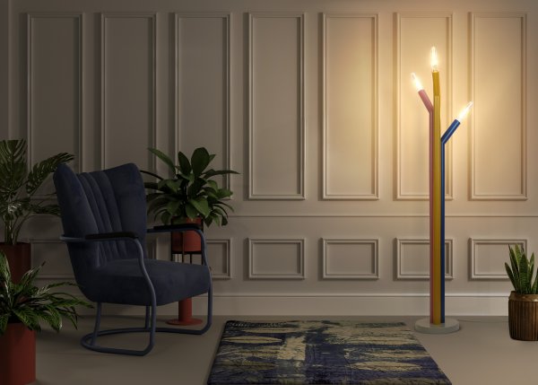 Straw Monivärinen lattiavalaisin valmistajalta Ledvance - Straw &auml;r en lekfull golvlampa med h&auml;rliga kul&ouml;rer.