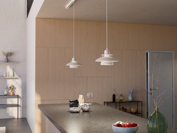 Primus IV Ø28 Kiiltävä valkoinen kattovalaisin valmistajalta Belid - 