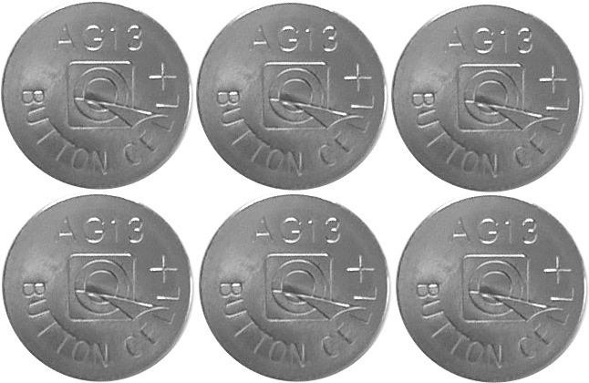 Paristo 6 Kpl AG13/LR44 Hopea valmistajalta Star Trading - 
