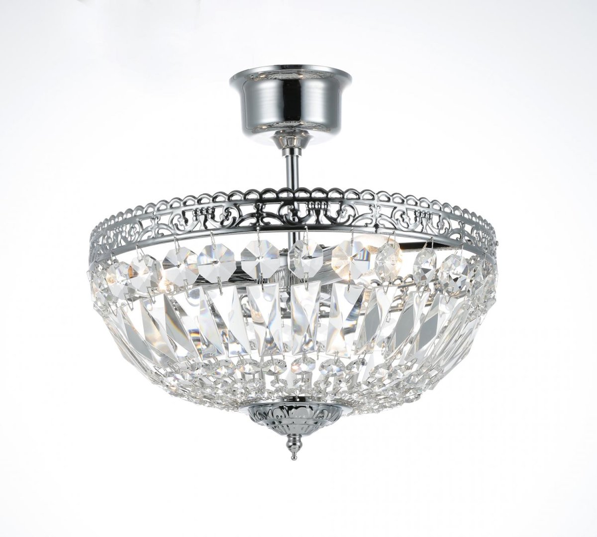 Classic Ø35 Kromi kristalli valmistajalta Norrsken Design - Tässä kattovalaisimessa yhdistyy klassinen viehätys ja ylellinen, moderni kosketus.