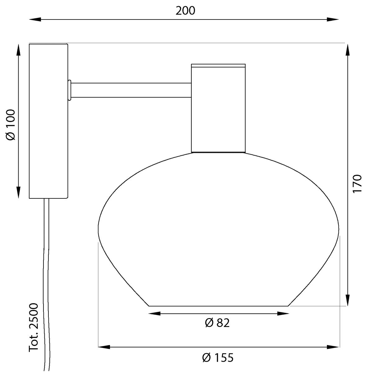 Bell Ø15 Savun harmaa seinävalaisin valmistajalta Aneta Lighting - 