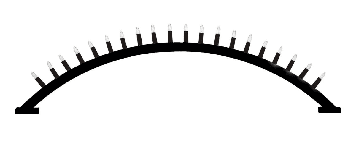 Farfars Båge Musta valmistajalta Pixie Design - Mustalla viimeistelyll&auml;&auml;n ja arkkitehtonisella muotoilullaan se antaa katseenvangitsijan ja elegantin ilmeen.