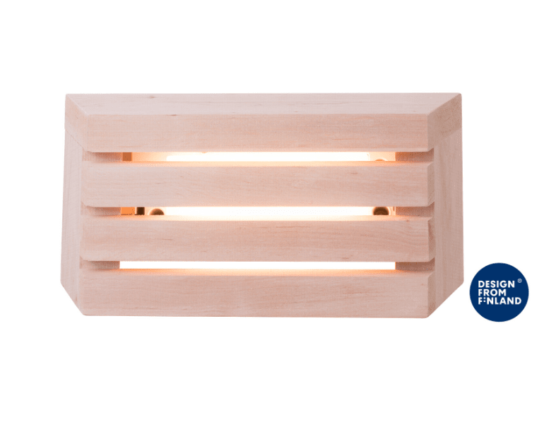 Saunaled H Puu valmistajalta Airam - Saunaled H (horisontaalinen) on tyylik&auml;s saunavalaisin kiinte&auml;ll&auml; LEDill&auml;.