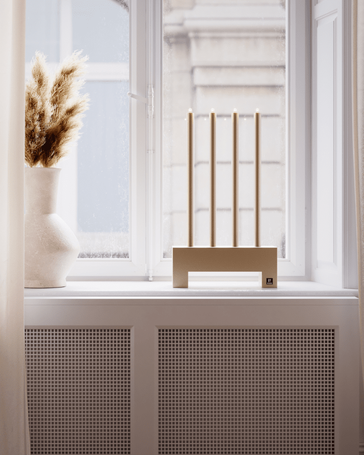 Twinkle Kulta valmistajalta By Rydéns - Twinkle on tyylik&auml;s ja moderni metallinen kynttil&auml;njalka.