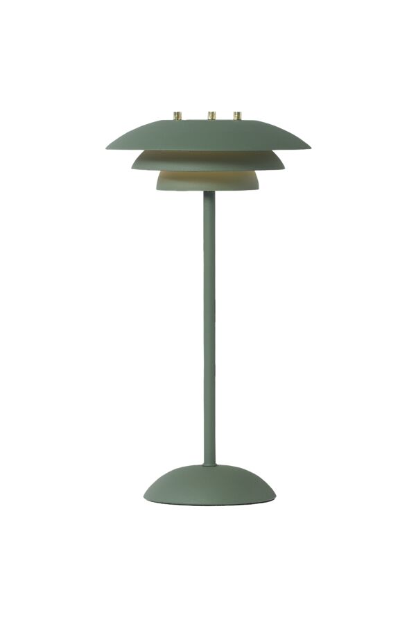 Epsilon 37cm Vihreä Siirrettävä valmistajalta Aneta Lighting - Epsilon on elegantti, kannettava p&ouml;yt&auml;valaisin sis&auml;k&auml;ytt&ouml;&ouml;n, jossa on ajaton muotoilu ja huomaamattomasti jalustassa oleva kosketushimmennin.