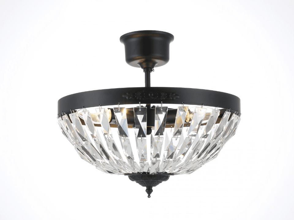 Bow Ø35 Musta kristalli valmistajalta Norrsken Design - Bow-kattovalaisin on sekä koristeellinen että toimiva, ja se on taatusti huoneen keskipiste.