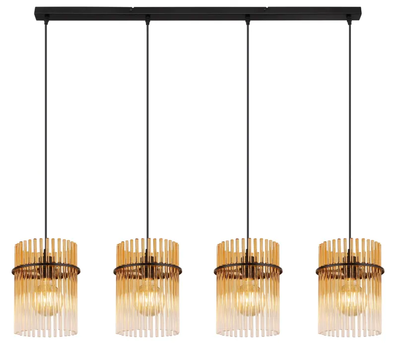 Gorley 110cm Keltainen kattovalaisin valmistajalta Globo Lighting - Gorley&nbsp;takpendel kombinerar elegant design med h&ouml;g funktionalitet och blir en sofistikerad inredningsdetalj i ditt hem.